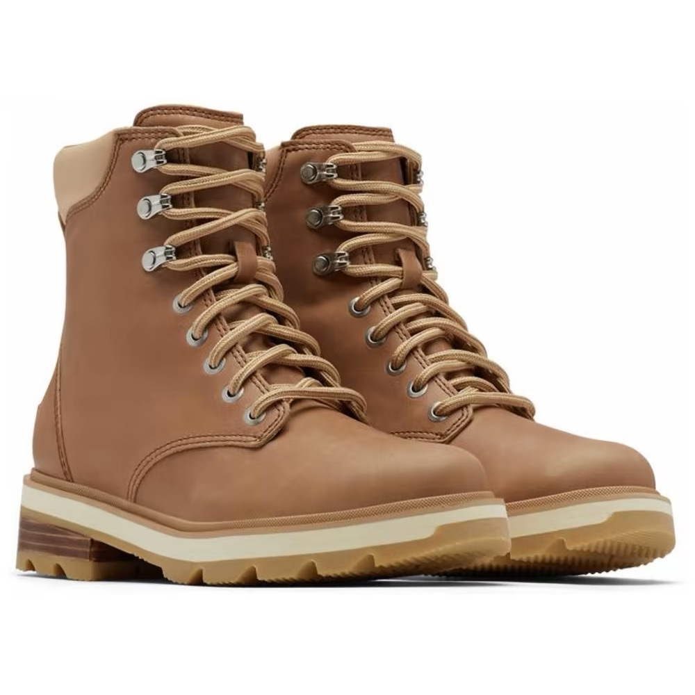 NWT + Box | SOREL Women’s Lennox Combat Boots | Canoe Tan | 9